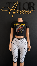 Pretty in Polka Capris - White