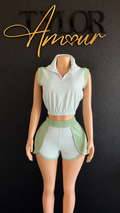 Mint to Be Short Set - Green