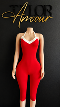Fire & Desire Jumpsuit - Red